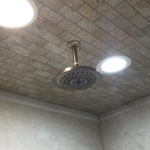 Shower tiling and new showerhead