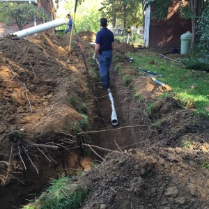 Sewer line replacement
