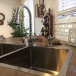 updated kitchen sink and faucet