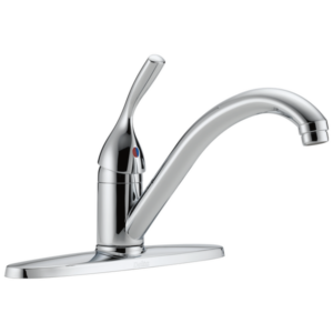 Delta Classic Single Handle Kitchen Faucet No Sprayer Chrome