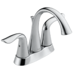 Delta Lahara bathroom faucet in chrome finish