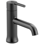 Delta Trinsic bathroom faucet in matte black finish